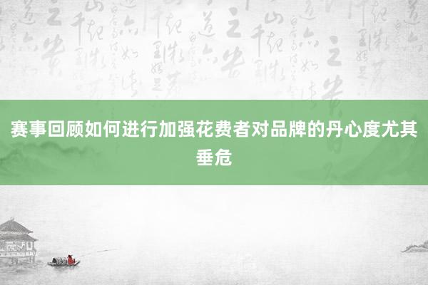 赛事回顾如何进行加强花费者对品牌的丹心度尤其垂危