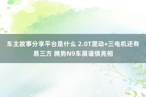 车主故事分享平台是什么 2.0T混动+三电机还有易三方 腾势N9车展谨慎亮相